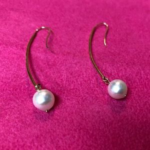 Pearl 14k  gold earrings